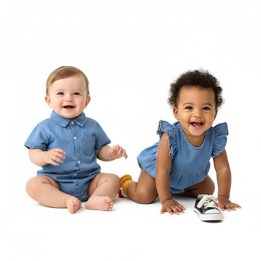 LITTLE DENIM DAYS ROMPER